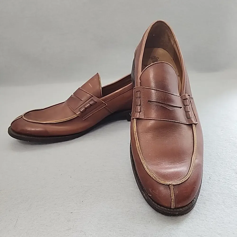 Trickers Tan Mens Penny Loafers Shoes UK 12-5 US 13‎ EU 47 Split Toe England
